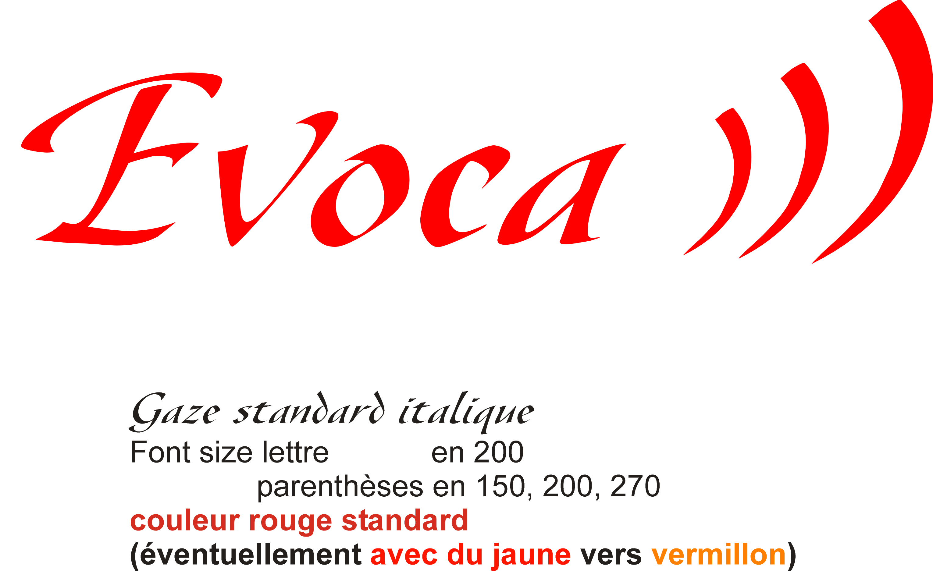 Comment faire le logo d'Evoca