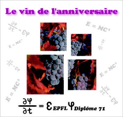 Etiquette Nebbiolo des 30 ans des Physiciens 71