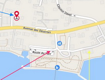 Les deux lieux où aller et le Parking
